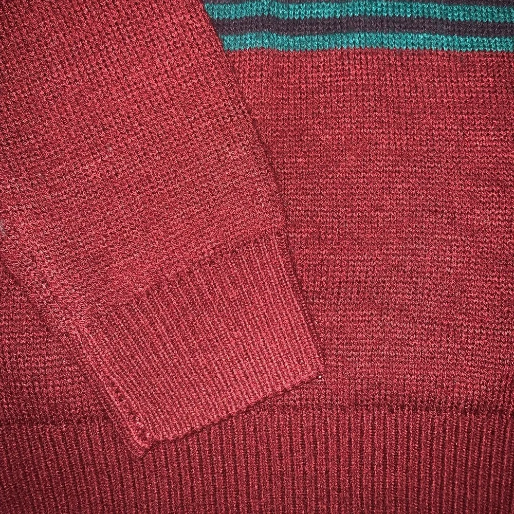 Mens Holiday Aztecs Print Knit Sweater - Picture 6 of 6